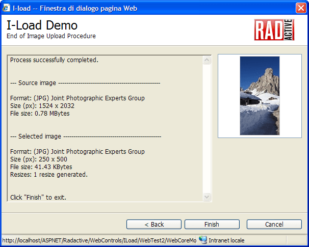 Final summary: source image and generated image